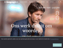 Tablet Screenshot of languagelab.nl